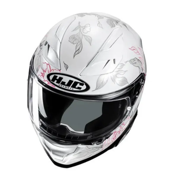 HJC F71 Eliz MC8 Kapalı Motosiklet Kaskı Parlak Beyaz resmi