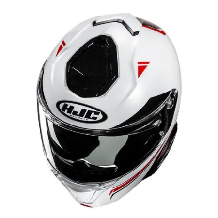 HJC İ91 Tricus MC1 Çene Açılır Motosiklet Kaskı Kırmızı Beyaz resmi