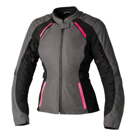 RST Ava CE Tekstil Kadın Motosiklet Montu Gri Pembe resmi