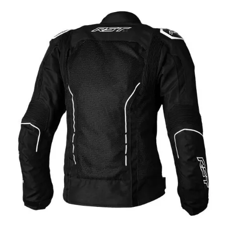RST S1 Mesh Kadın Yazlık Motosiklet Ceketi Siyah Beyaz resmi