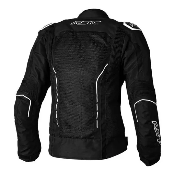 RST S1 Mesh Kadın Yazlık Motosiklet Ceketi Siyah Beyaz resmi