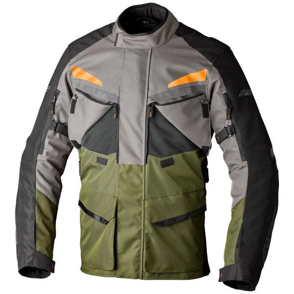 RST Maverick Evo CE Motosiklet Montu Haki Gri Turuncu resmi