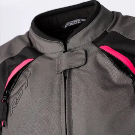RST Ava CE Tekstil Kadın Motosiklet Montu Gri Pembe resmi