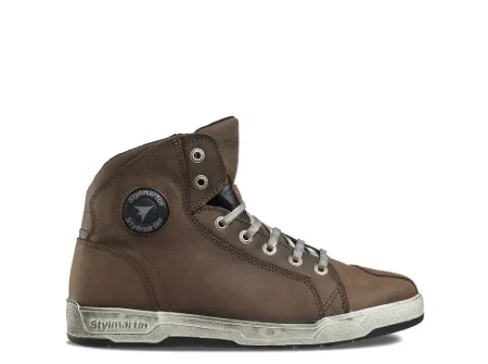 Stylmartin Marshall WP Sneakers Motosiklet Botu Kısa Kahverengi resmi