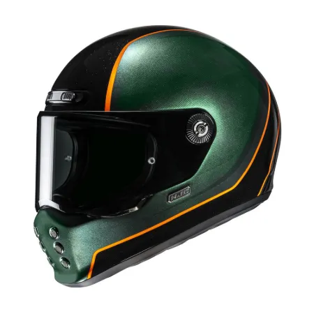 HJC V10 Hodu MC47 Kapalı Motosiklet Kaskı Yeşil resmi