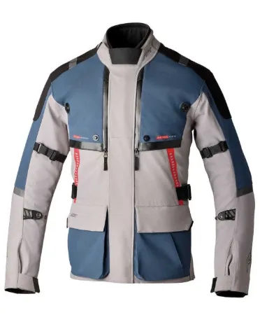 RST Pro Series Vulcan Motosiklet Montu Gri Mavi resmi