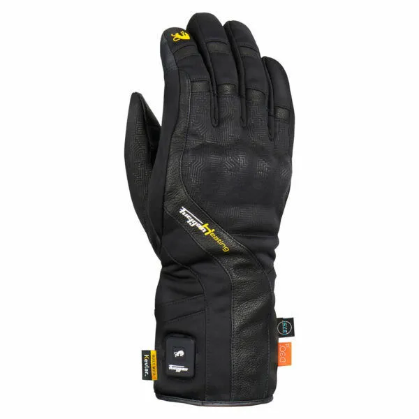 Furygan Heat X Kevlar Kışlık Isıtmalı Motosiklet Eldiveni Siyah resmi