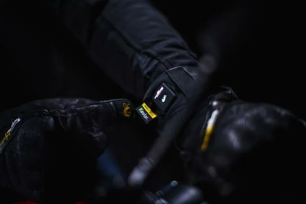 Furygan Heat X Kevlar Kışlık Isıtmalı Motosiklet Eldiveni Siyah resmi