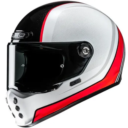 HJC V10 Hodu MC1 Kapalı Motosiklet Kaskı Siyah Beyaz Kırmızı resmi