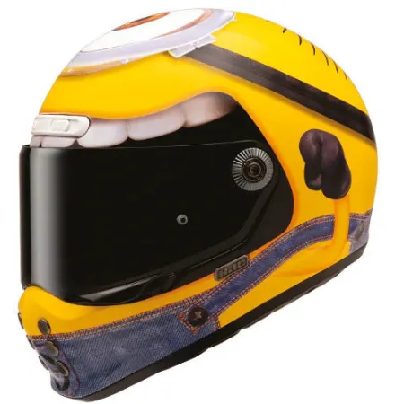 HJC V10 Stuart Minions Universal MC3 Kapalı Motosiklet Kaskı resmi