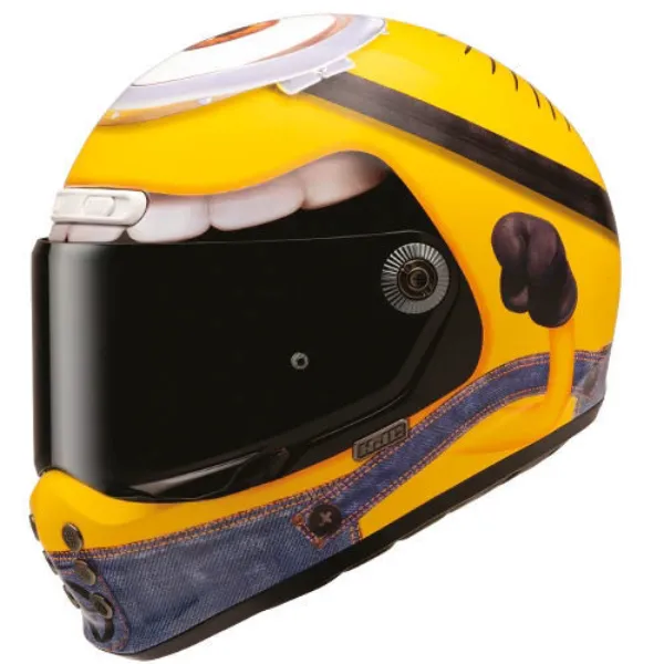 HJC V10 Stuart Minions Universal MC3 Kapalı Motosiklet Kaskı resmi