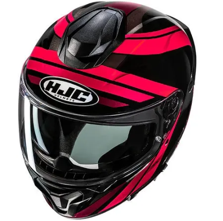 HJC C71 Faber MC1 Kapalı Motosiklet Kaskı Siyah Kırmızı resmi