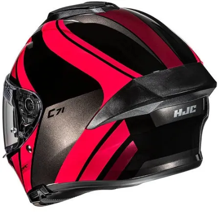 HJC C71 Faber MC1 Kapalı Motosiklet Kaskı Siyah Kırmızı resmi