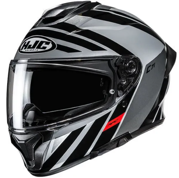 HJC C71 Faber MC5 Kapalı Motosiklet Kaskı Siyah Gri resmi
