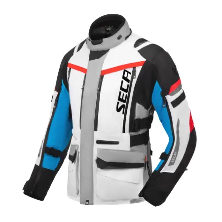 SECA Arrakis 3 Enduro Kadın Motosiklet Montu Gri Mavi Kırmızı resmi