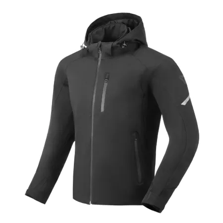 SECA Softshell District Motosiklet Montu Siyah resmi