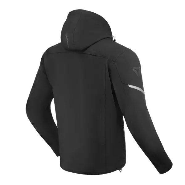 SECA Softshell District Motosiklet Montu Siyah resmi
