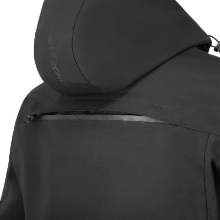 SECA Softshell District Motosiklet Montu Siyah resmi