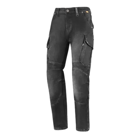 SECA Square 2 Washed Motosiklet Kot Pantolonu Siyah resmi