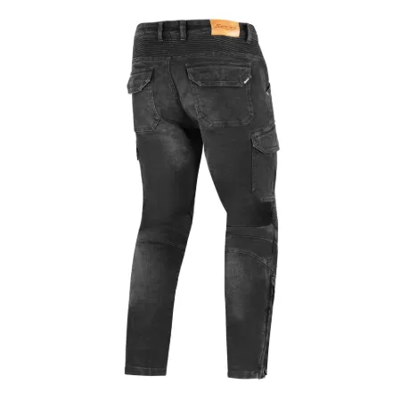 SECA Square 2 Washed Motosiklet Kot Pantolonu Siyah resmi
