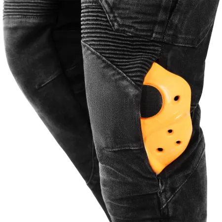 SECA Square 2 Washed Motosiklet Kot Pantolonu Siyah resmi