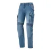 SECA Square 2 Washed Motosiklet Kot Pantolonu Mavi resmi