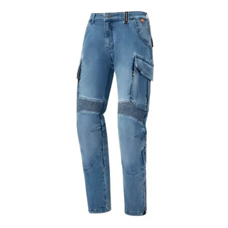 SECA Square 2 Washed Motosiklet Kot Pantolonu Mavi resmi