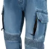 SECA Square 2 Washed Motosiklet Kot Pantolonu Mavi resmi