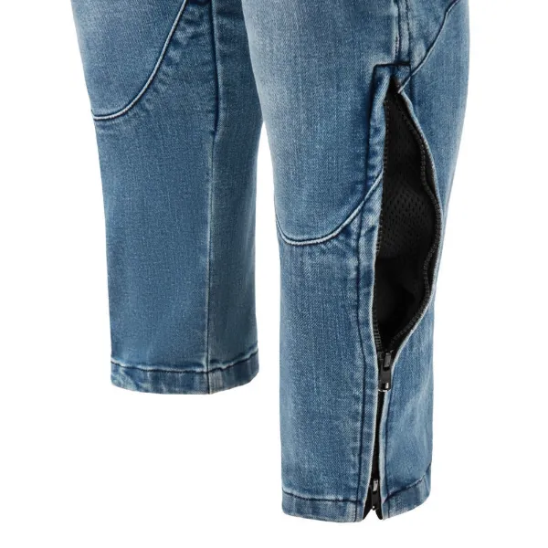 SECA Square 2 Washed Motosiklet Kot Pantolonu Mavi resmi