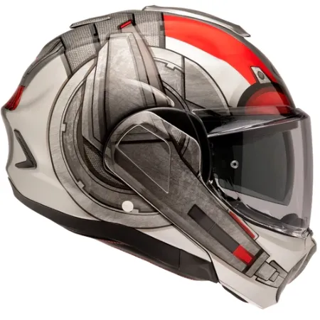 HJC F100 Ant-Man Marvel MC1 Çene Açılır Motosiklet Kaskı resmi