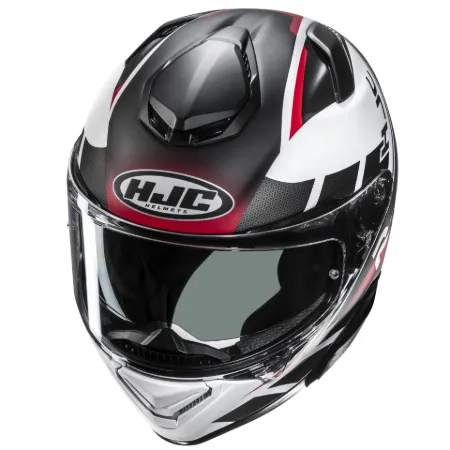 HJC RPHA72 Value MC1SF Kapalı Motosiklet Kaskı Siyah Beyaz Kırmızı resmi