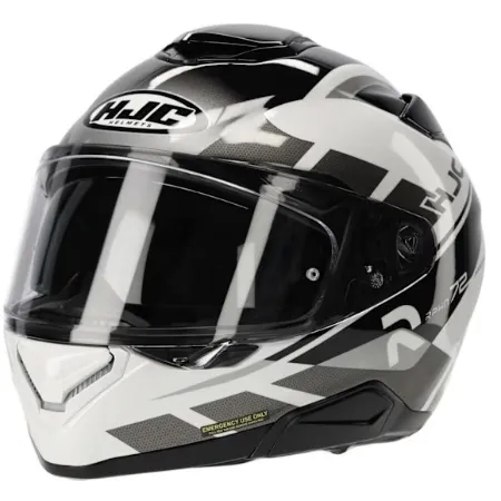 HJC RPHA72 Value MC5 Kapalı Motosiklet Kaskı Siyah Beyaz resmi