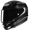 HJC RPHA12 Carbon Keres MC5 Kapalı Motosiklet Kaskı Siyah Beyaz resmi