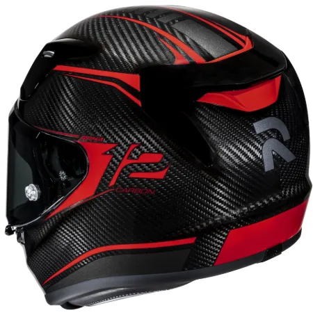 HJC RPHA12 Carbon Keres MC1 Kapalı Motosiklet Kaskı Kırmızı resmi