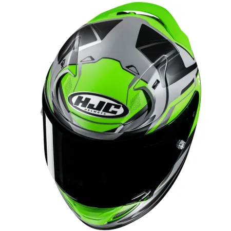 HJC RPHA12 Brels MC4HSF Kapalı Motosiklet Kaskı Gri Yeşil resmi