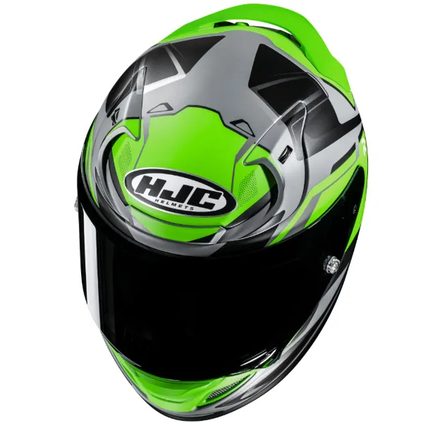 HJC RPHA12 Brels MC4HSF Kapalı Motosiklet Kaskı Gri Yeşil resmi