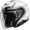 HJC F31 Bask MC10 Yarım Motosiklet Kaskı Beyaz Gri resmi