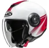 HJC İ40N Vision MC1 Yarım Motosiklet Kaskı Beyaz Kırmızı resmi