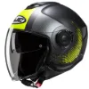 HJC İ40N Pyle MC3HSF Yarım Motosiklet Kaskı Siyah Neon Sarı resmi