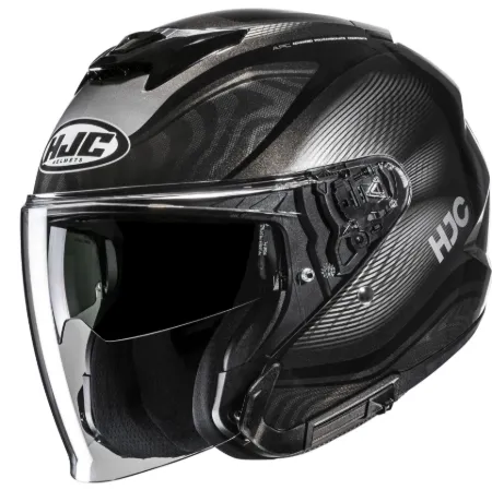 HJC İ31 Depe MC5 Yarım Motosiklet Kaskı Siyah resmi