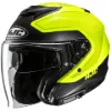 HJC İ31 Tevis MC3HSF Yarım Motosiklet Kaskı Mat Siyah Neon resmi