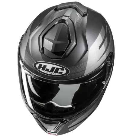 HJC İ91 Dusk MC5SF Çene Açılır Motosiklet Kaskı Gri resmi