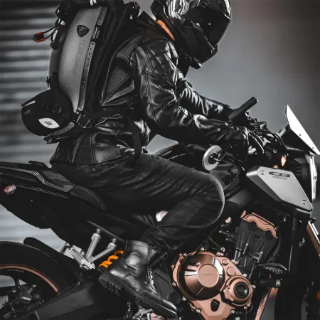Falco Aviator Motosiklet Botu Deri Siyah resmi