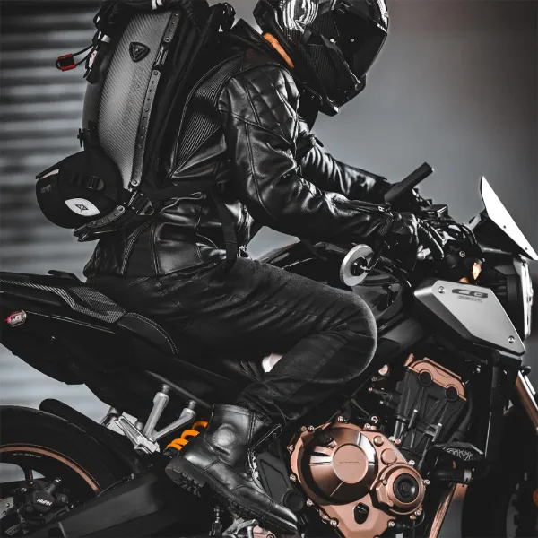 Falco Aviator Motosiklet Botu Deri Siyah resmi