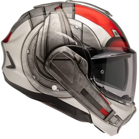 HJC F100 Ant-Man Marvel MC1 Çene Açılır Motosiklet Kaskı resmi