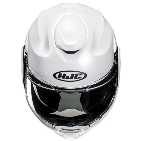 HJC F100 Çene Açılır Motosiklet Kaskı İnci Beyaz resmi
