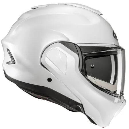 HJC F100 Çene Açılır Motosiklet Kaskı İnci Beyaz resmi