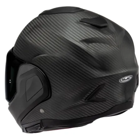 HJC F100 Carbon Çene Açılır Motosiklet Kaskı Mat Siyah resmi