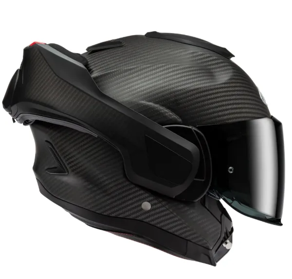 HJC F100 Carbon Çene Açılır Motosiklet Kaskı Mat Siyah resmi