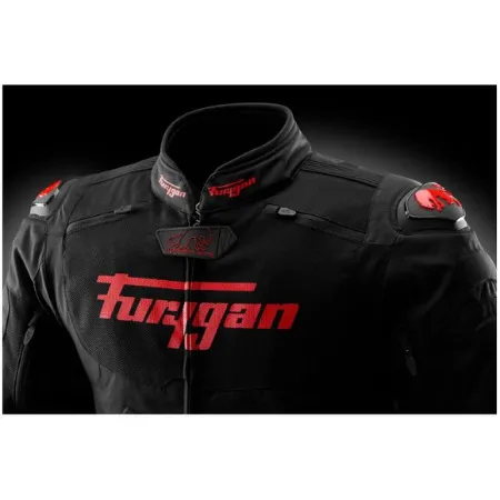 Furygan TX Raptor Motosiklet Ceketi Siyah Kırmızı resmi